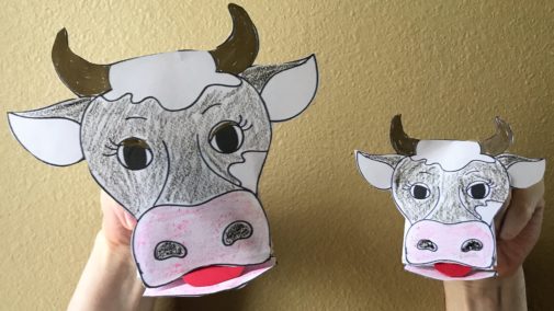 Animal Puppets 101: Turning Paper into Children’s Ministry Finished Mama & Baby Cow Puppets