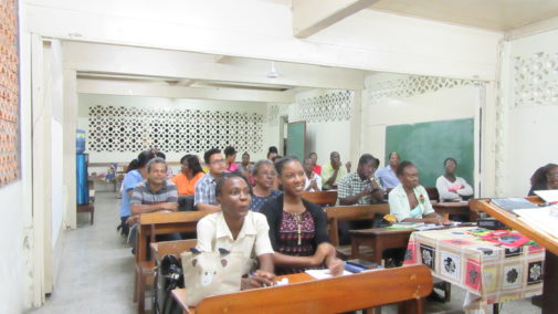 A Spark Lit in Guyana Bible school classroom - Georgetown