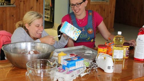 Still Giving Beauty for Ashes Chelsey sharing baking talents with Handicamp