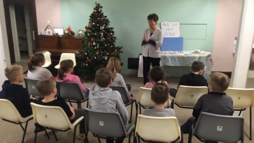 Never Too Old to Reach Kids Lonnie leading Drumbo club
